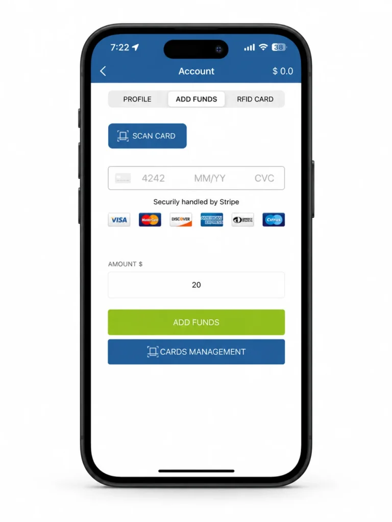 Chargehome app displayed on an iPhone